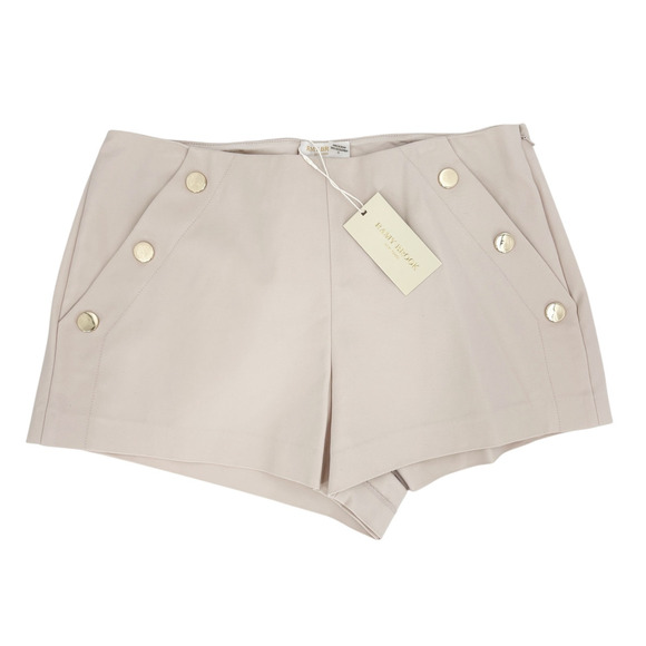 RAMY BROOK Shorts NEW Size 2 Drew Short Sandstone Gold Buttons Pockets Mini - Picture 3 of 7